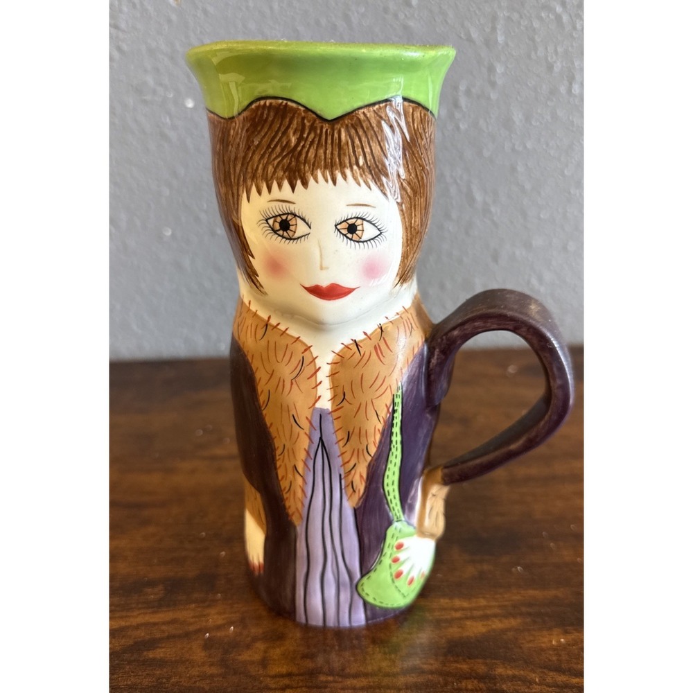 Ganz Susan Paley Bella Casa Jenny Java Hand Painted Tall Ceramic Mug Cup